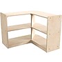 Flash Furniture Bright Beginnings 4-Section Open Corner Storage Unit, 24.5"H x 31.5"W x 31.5"D, Brown (MK-KE24046-GG)~#|#~C5C58DBB-8EC0-4B40-91D688EB6C1F7397_sc7