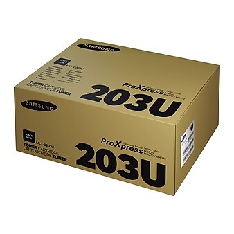 HP 203U Black Toner Cartridge for Samsung MLT-D203U (SU916), Samsung-branded printer supplies are now HP-branded