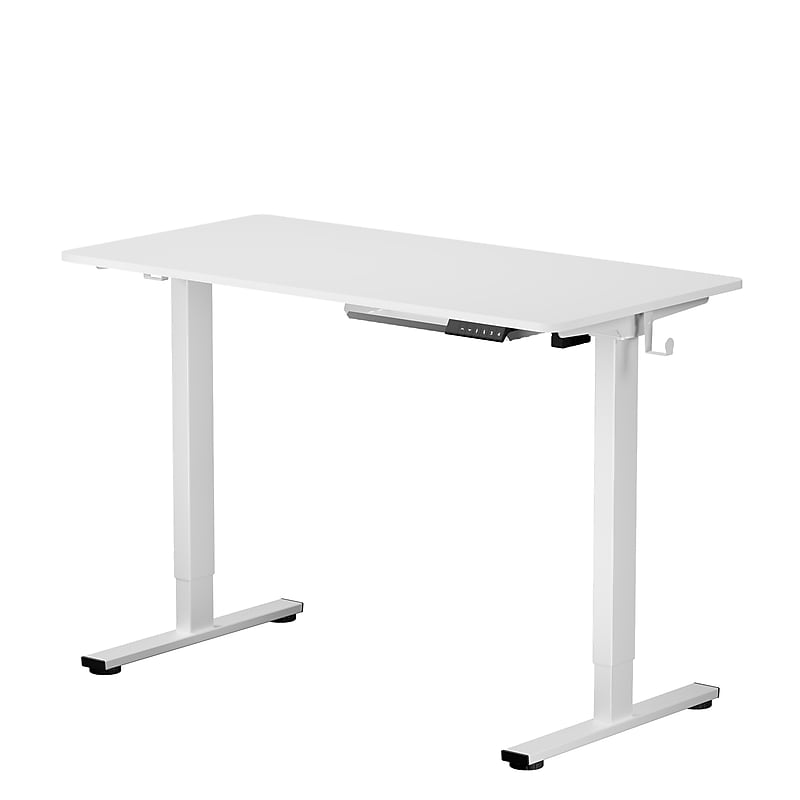 Flexispot EZ2 48"W Electric Adjustable Standing Desk, White (EZ2W-E) image 1
