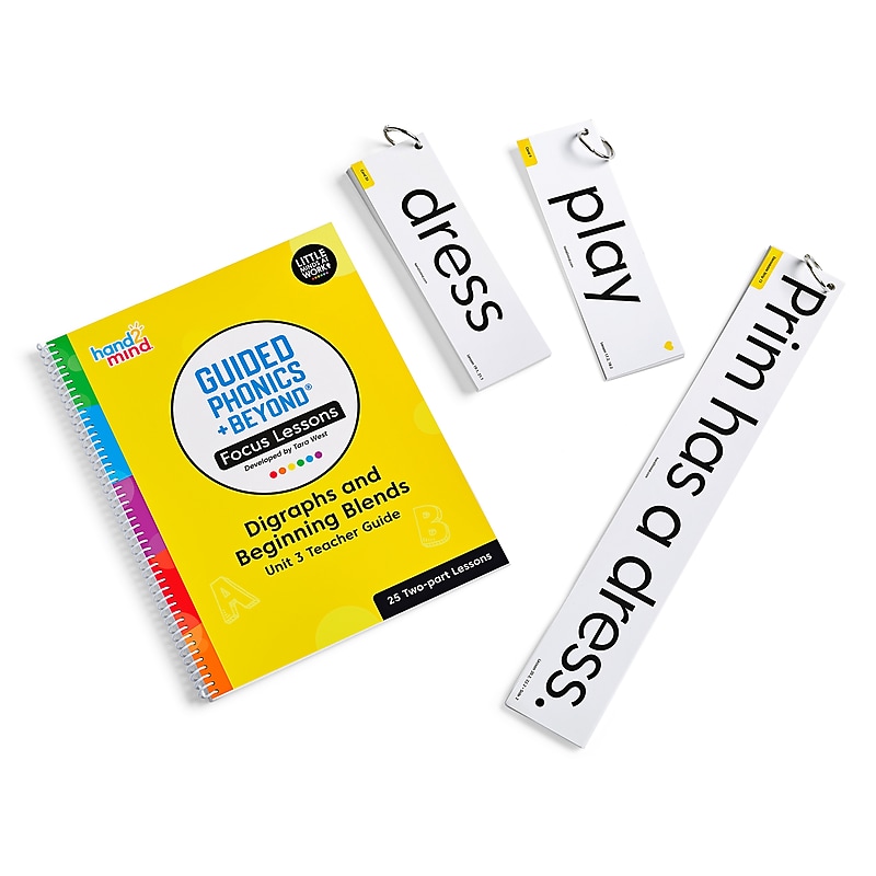 hand2mind Guided Phonics + Beyond Unit 3 Focus Lessons (H2M-96151TGU3) image 1