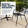 Flash Furniture Lila Indoor-Outdoor Table Set with 2 Slat Back Chairs, 23.5'' Round Black (THAL24RD017BK2)~#|#~C5D6304D-1D65-4F1B-B07C0B714585B5F7_sc7