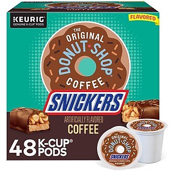 The Original Donut Shop Snickers Coffee Keurig® K-Cup® Pods, Light Roast, 48/Box (5000373541)