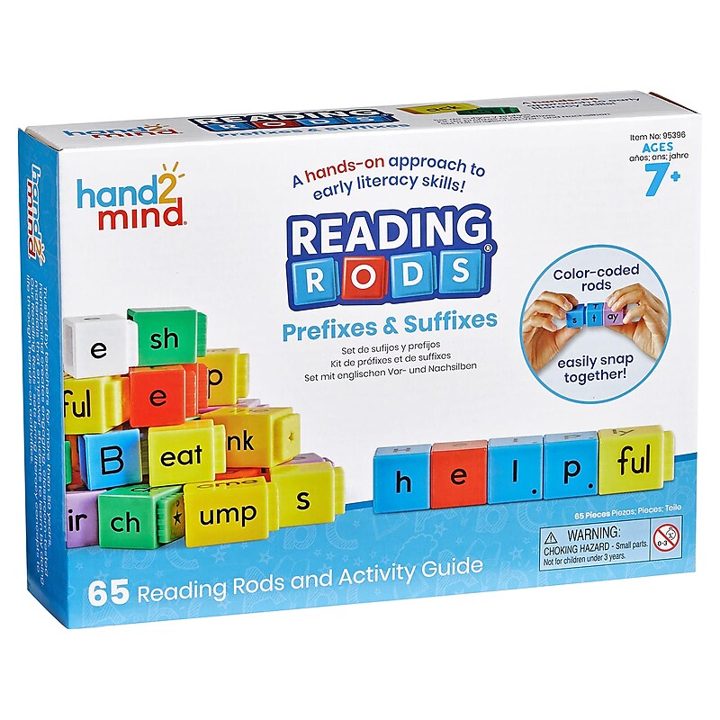 hand2mind Reading Rods Prefixes & Suffixes (95396) image 1