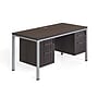 Boss Office Products Simple System 60" Office Desk with Two Pedestals, Driftwood (SGSD003-101)~#|#~C5DF00E0-D21F-4296-B2813DC54552CB26_sc7