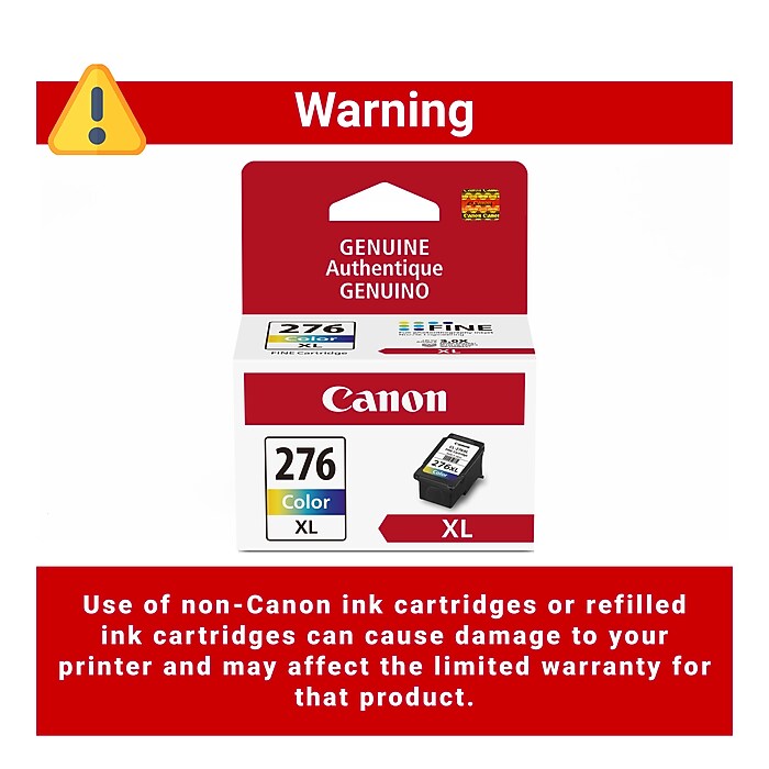 Canon CL-276 XL Color High Yield Ink Cartridge (4987C001) | Staples