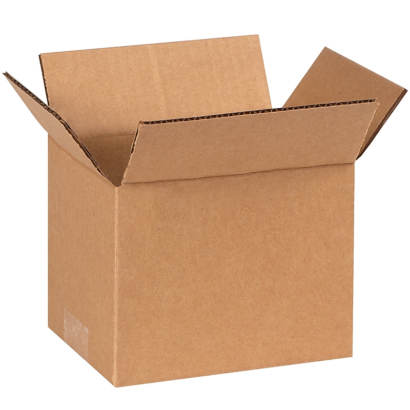 7" x 5" x 5" Shipping Boxes, 32 ECT, 25/Pack (755) image 1