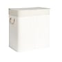 Household Essentials 39-Gallon 2-Section Hamper with Lid, Bamboo, White (HE1226)~#|#~C5E5D3BD-1F0A-40A8-B655781001DDDD31_sc7