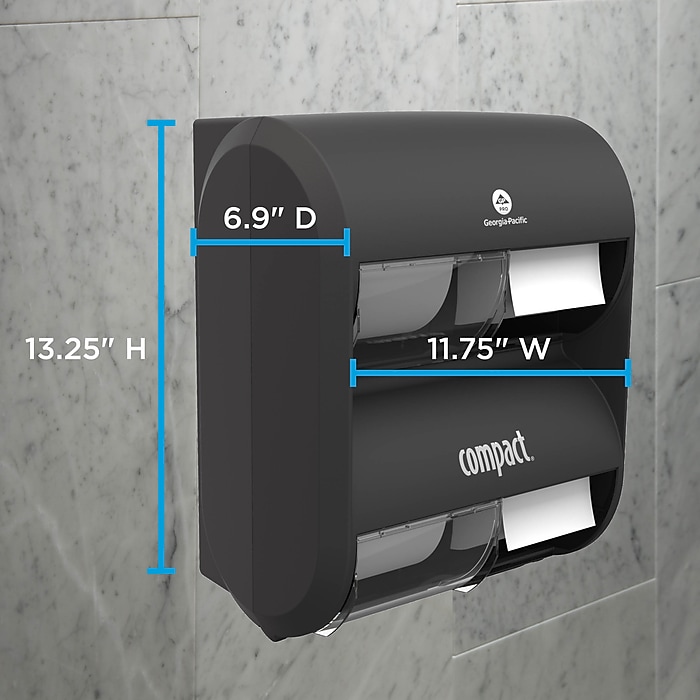 Compact® 4-Roll Quad Coreless Toilet Paper Dispenser by GP