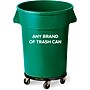 Alpine Industries Round Trash Can Dolly, 500 lb. Weight Capacity Black, 2/Pack (ALP471-32-DOLLY-2PK)~#|#~C5E82A38-332B-4474-BA0B0A5123A353CF_sc7