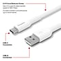 Staples TECH USB-C to USB-A Charging Cable, 3.3 ft., 480 Mbps, White (ST62337)~#|#~C5EDE8BC-BA9C-4C34-A935D360D31445D2_sc7