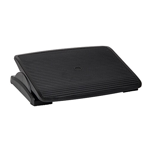 Mind Reader Tilt Adjustable Foot Rest Under Desk, Black (FTLINEBLK