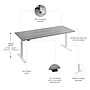 Bush Business Furniture Move 60 Series 72"W Electric Adjustable Standing Desk, Platinum Gray (M6S7230PGWK)~#|#~C5F31781-DE91-43A1-AC7F576090B443D4_sc7