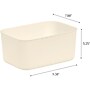Iris Open Lid Storage Bin, Off-White, 4/Pack (552111)~#|#~C5F81659-DAA7-4DD2-B9123D139C5A9169_sc7