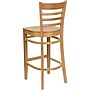 Flash Furniture HERCULES Series Traditional Wood Ladder Back Restaurant Barstool, Natural Wood (XUW05BARNAT)~#|#~C5FF864E-0ED1-407F-B24EDA7B200D08C4_sc7
