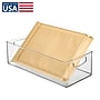 iDESIGN Large Stackable Plastic Storage Bin with Handles, Clear (70009)~#|#~C5FFE047-1D03-4055-A28E767DF1572B2D_sc7