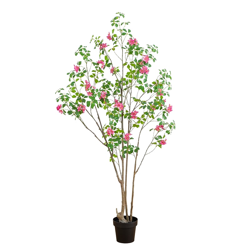 Nearly Natural 6-ft Artificial Dogwood Tree with Real Touch Leaves (T5330) image 1
