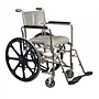 Everest & Jennings Shower Commode Wheelchair, 20" Wide 19" High Back with 24" Rear Wheel (12023110)~#|#~C60B2309-1A59-45AA-A7FCBEE814BDF728_sc7