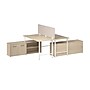 Bush Business Furniture Hustle 30"H x 60"W 2 Person Back to Back Cubicle Workstation, Natural Elm (HUS015NE)~#|#~C60F231A-A45E-4D08-8EA92D59439E12A0_sc7