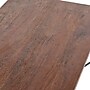 Storied Home Saratoga Rustic Solid Wood and Metal Coffee Table, Dark Chestnut (EC1089)~#|#~C6139B64-D1AD-4973-AF3414B250B621EA_sc7