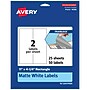 Avery TrueBlock Laser/Inkjet Rectangle Multipurpose Labels, 11" x 4.25", White, 50/Pack (94266)~#|#~C61828C8-2F57-4C90-BDC313E5E61F099C_sc7