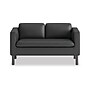 HON Parkwyn 53.5" Polyurethane Loveseat, Black (HVLVL2.BLK01)~#|#~C618C058-C924-476A-A63A9E6F25971EAA_sc7