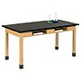 Diversified Woodcrafts School Classroom Rectangular Science Lab Table, 60" x 30", Oak (C714LBBK30N)~#|#~C618FA22-26E2-400C-B59BE61CCA206F08_sc7