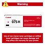 Canon 075 Magenta Toner Cartridge, Prints Up to 2,500 Pages (6367C001)~#|#~C61B3C86-6BC7-4F89-9EE4FFD19464984F_sc7