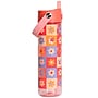 Elemental Splash Plastic Water Bottle, 26 oz., Checkered Flowers (EMLETR26CF64)~#|#~C61B440D-B790-4561-8FEC05499F387260_sc7