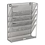 Mind Reader 5-Pocket Metal Mesh Mountable Wall File, Letter Size, Silver (MAGSTACK-SIL)~#|#~C61C2048-F2B0-43D4-B94225E8614261E7_sc7