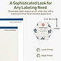 Avery Dissolvable Decorative Edge Multipurpose Labels, 2-1/2" x 2-57/64", Off-white, 60/Pack (94121)~#|#~C61C675B-3FA5-426A-872E9EE17AC4464A_sc7