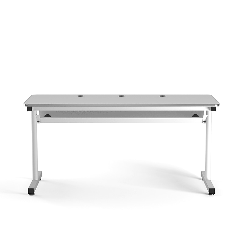 VersaDesk 60"W Basic Computer Table, White (BCT6024-WW) image 1