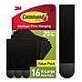 Command Extra Large Hanging Strips, 20 lb., Black, 16/Pack (17217BLK-16NA)~#|#~C6256403-1AAC-40DF-A642A38981EC009E_sc7