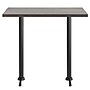 Flash Furniture Bennett Wooden Commercial Indoor Table, 48" x 30", Dark Brown Top/Black Base (GSF3048DBT0522B)~#|#~C62B4591-7115-403F-99AAC1C718D3CA6A_sc7