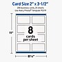 Avery Rectangle Business Cards, Matte White, 200/Pack (19479399749)~#|#~C63054AF-B9EC-4FBC-A4979A7CAB86BF15_sc7