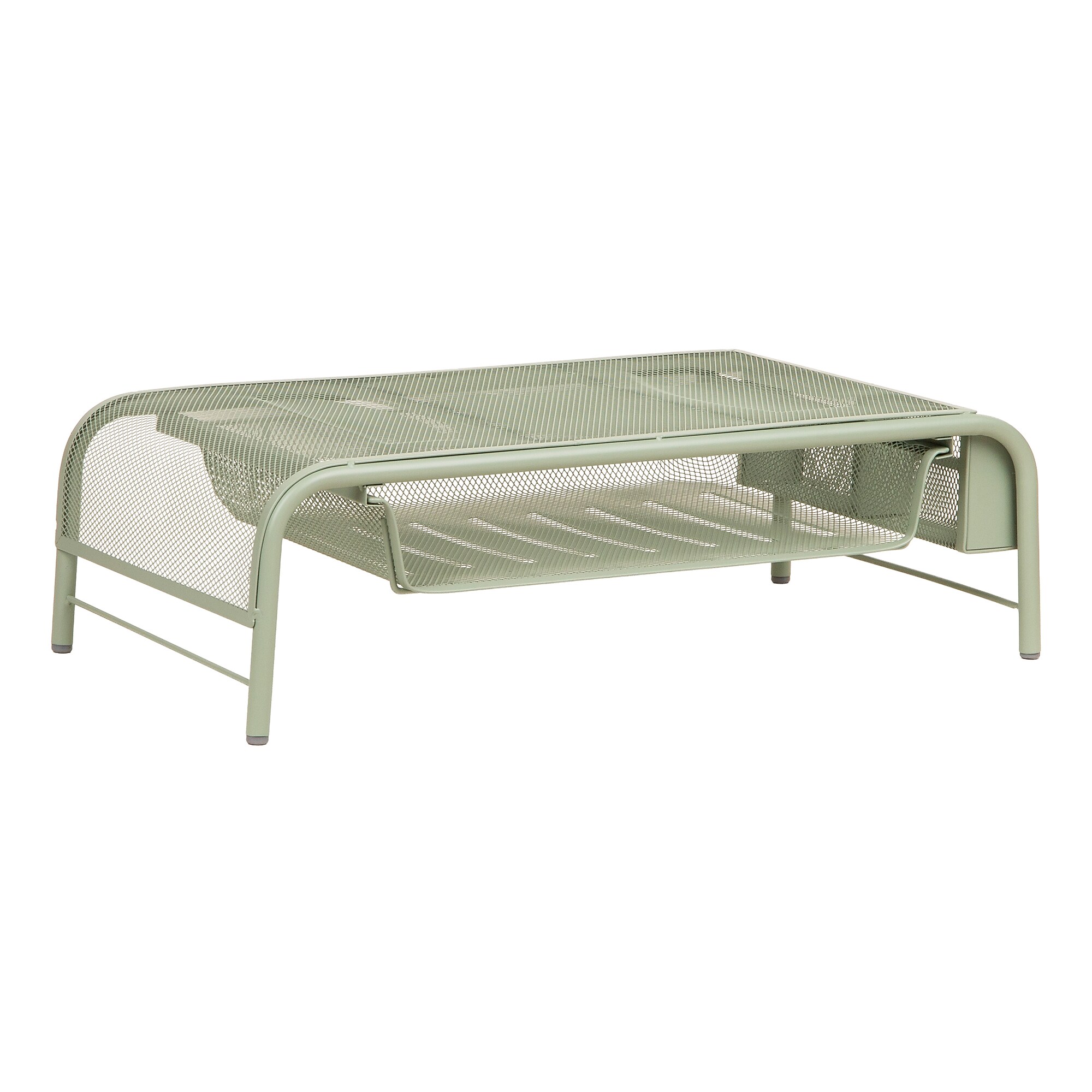 Staples Metal Mesh Monitor Stand, Up to 32″ Monitor, Sage Green (ST63852) Simolary simolary.com