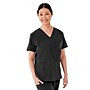 Medline Lex AVE Women's 3-Pocket V-Neck Scrub Top, XL, Black (4802BLKXL)~#|#~C63279C6-F8D9-42EF-997BCCB1E32F963A_sc7