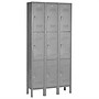 Global Industrial Paramount 78"H 3-Tier 3-Column Locker, Gray (238234GY)~#|#~C6338971-939B-4157-B3725915FD205E6F_sc7