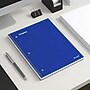 Staples Premium Poly 1-Subject Notebook, 8.5" x 11", College Ruled, 100 Sheets, Blue (ST20951D)~#|#~C63EDC90-740B-414D-B77EAD85FC2CC6D0_sc7