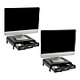 Mind Reader Monitor Stand and Desktop Organizer with 3 Storage Drawers, Black, 2/Pack (2MONSTA3D-BLK)~#|#~C641898A-DE4B-4B5A-960463C6C3DBF984_sc7