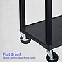 Luxor TUFFY 2-Shelf Multi-Purpose Utility Cart with Electric Power, Black (WT26E)~#|#~C643406E-8666-4BBB-92D12970EE274EC6_sc7