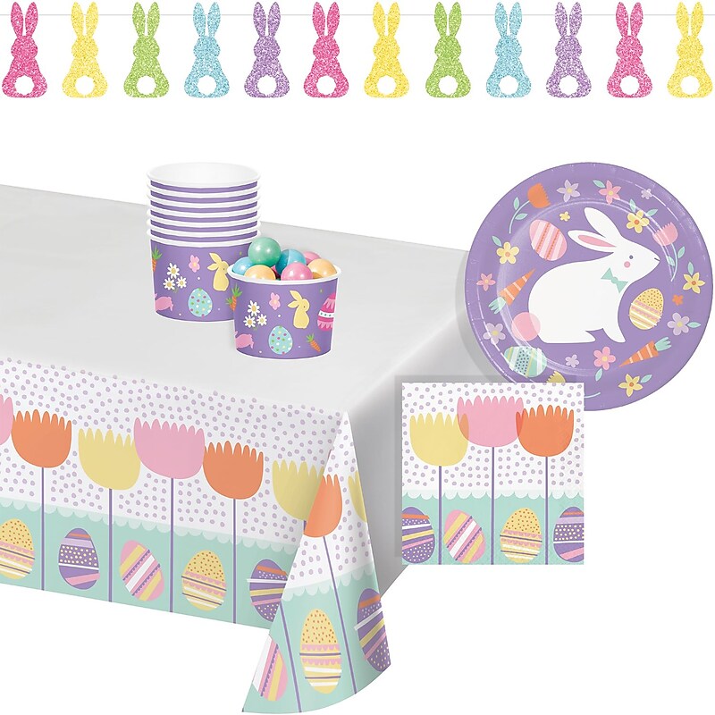 Creative Converting Modern Easter Party Kit, Serves 8 (DTC9213E4A) image 1