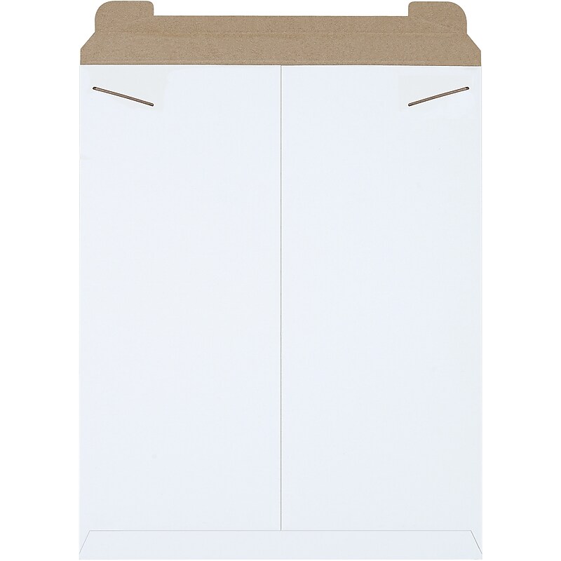 17" x 21" Self-Sealing Fiberboard Mailer, White, 100/Carton (RM7W) image 1