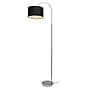 Creekwood Home Vista 66" Brushed Nickel Floor Lamp with Drum Shade, Black (CWF-3006-BK)~#|#~C64C998F-1557-4770-8DC5762BF46B0168_sc7