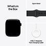 Apple Watch Series 11 GPS + Cellular Smartwatch, 42mm, Jet Black Aluminum Case with Black Sport Band, Small/Medium (MF834LW/A)~#|#~C64D5067-5538-4A76-9E507C315D2A9A22_sc7