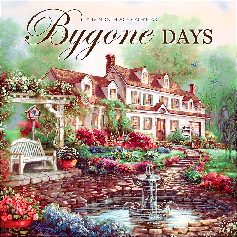 2026 BrownTrout Bygone Days 12" x 12" Monthly Wall Calendar (9781773728681) image 1