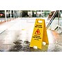 Alpine Industries 24 in. A-Frame Multilingual Caution Safety Wet Floor Sign, Yellow, 10 Pack (ALP499-10)~#|#~C6505384-5661-4CA6-A3ACDD47DEC83B75_sc7