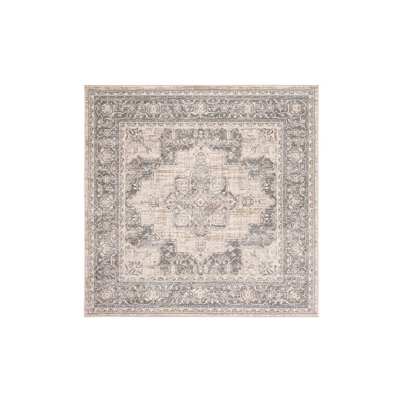 Safavieh Brentwood Collection 8' x 8' Square Indoor Area Rug, Machine Made, Cream/Grey (BNT865B-8SQ) image 1