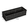 Household Essentials Handwoven Paper Rope Rectangular Storage Basket, Black (HE1195)~#|#~C6526FEA-4E2D-4343-9EFFFB38FC43AC21_sc7