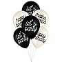 Party City 12" Birthday Chic Latex Balloons, Black/White, 15/Pack (AM60050015-PC)~#|#~C6551472-FC1A-4537-8FA38FAC7188D0E7_sc7