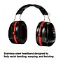 3M Peltor Optime 105 Over-the Head Earmuffs, 27 dB, Black/Red (H10A)~#|#~C6573D04-D6BD-448E-BC9CE266B2E9F0D7_sc7